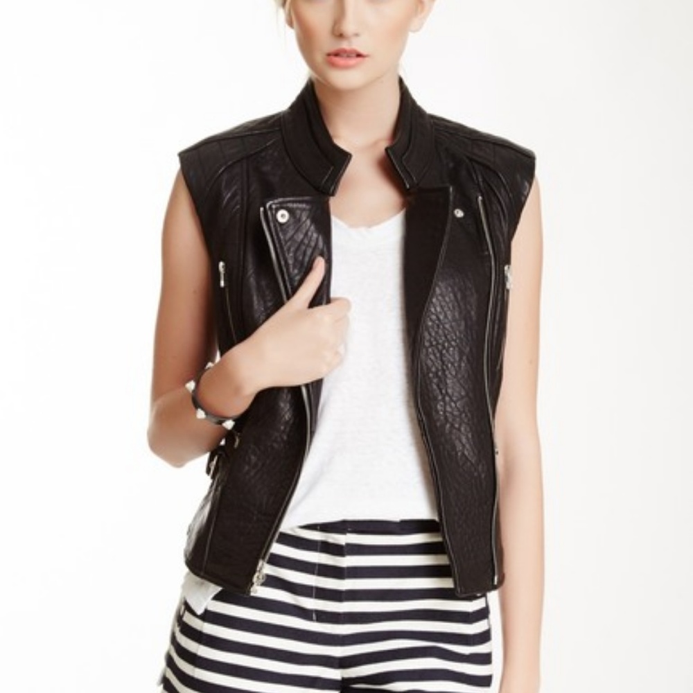 Genuine Leather Turtle Moto Vest